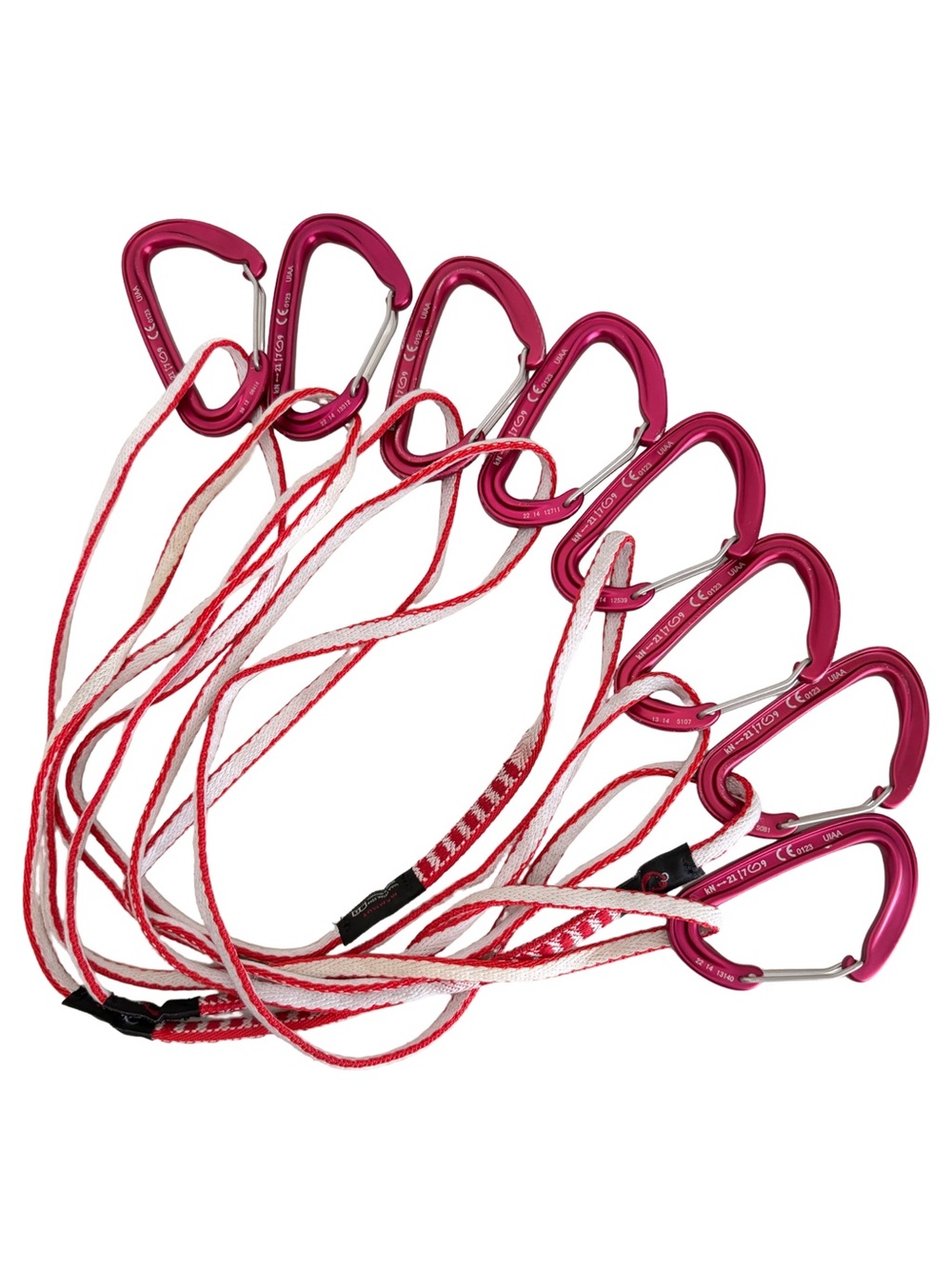CAMP Photon Wire Carabiners (Red) + Free Mammut Slings to Repurpose